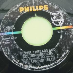 The Springfields - Aunt Rhody - Silver Threads Golden Needles 45rpm Vinyl Record